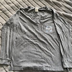 Grey and White PINK Long Sleeve